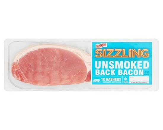 Sizzling Back Bacon UnSmoked Rashers (250G)