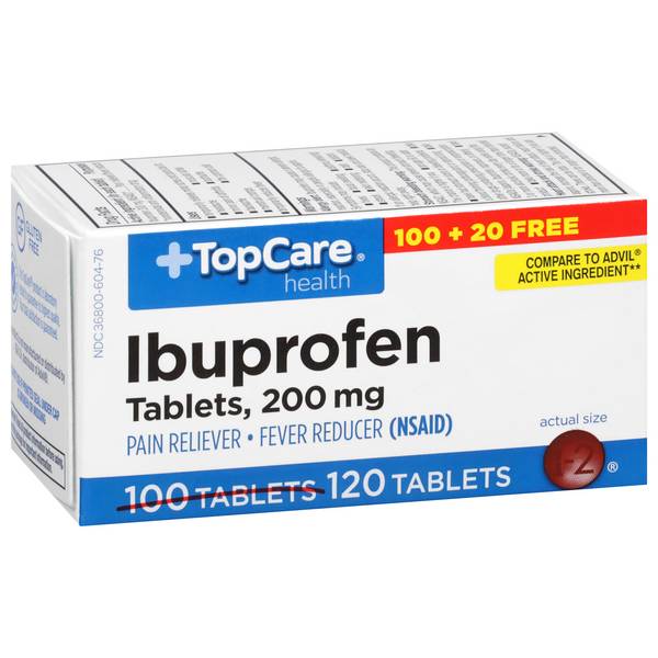 Topcare Ibuprofen 200 Mg Pain Reliever, Fever Reducer (Nsaid) Tablets