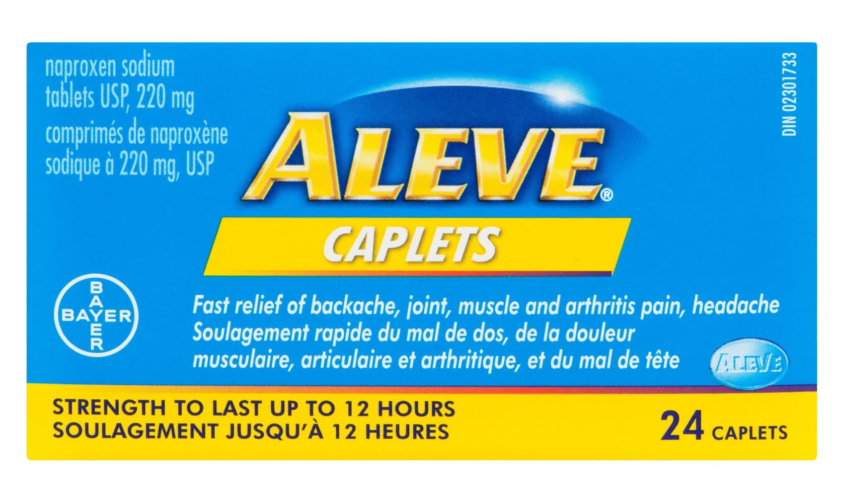 Aleve Naproxen Sodium Tablets 220 mg Usp (24 ct)