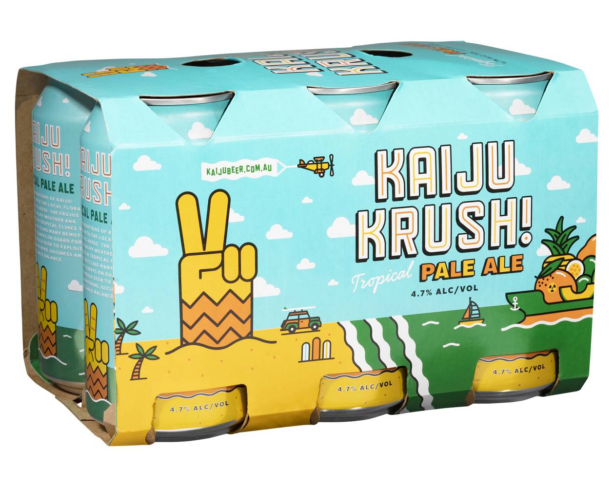 Kaiju Krush Tropical Pale Ale Can 375mL x Pack 6