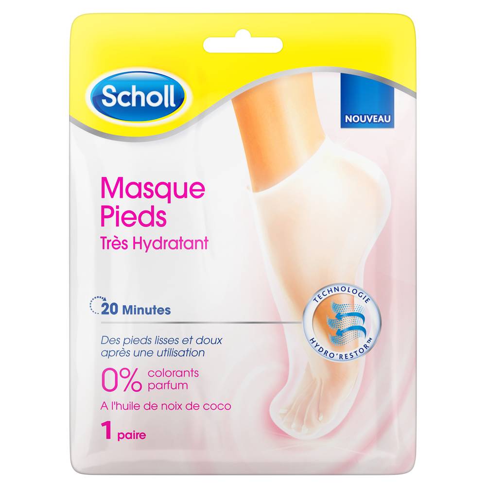 Scholl - Masque pieds très hydratant