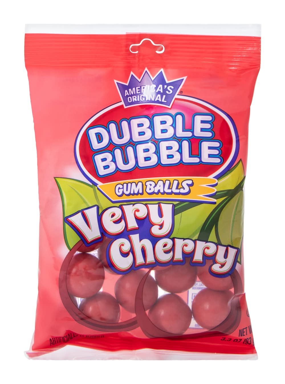 Dubble Bubble® Very Cherry Gum Balls 3.3oz