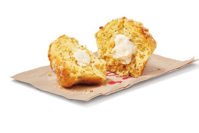 Lemon Poppyseed Cheesecake Muffin