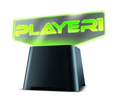 "Player 1" Neo-Link Bluetooth LED Sign & Speaker