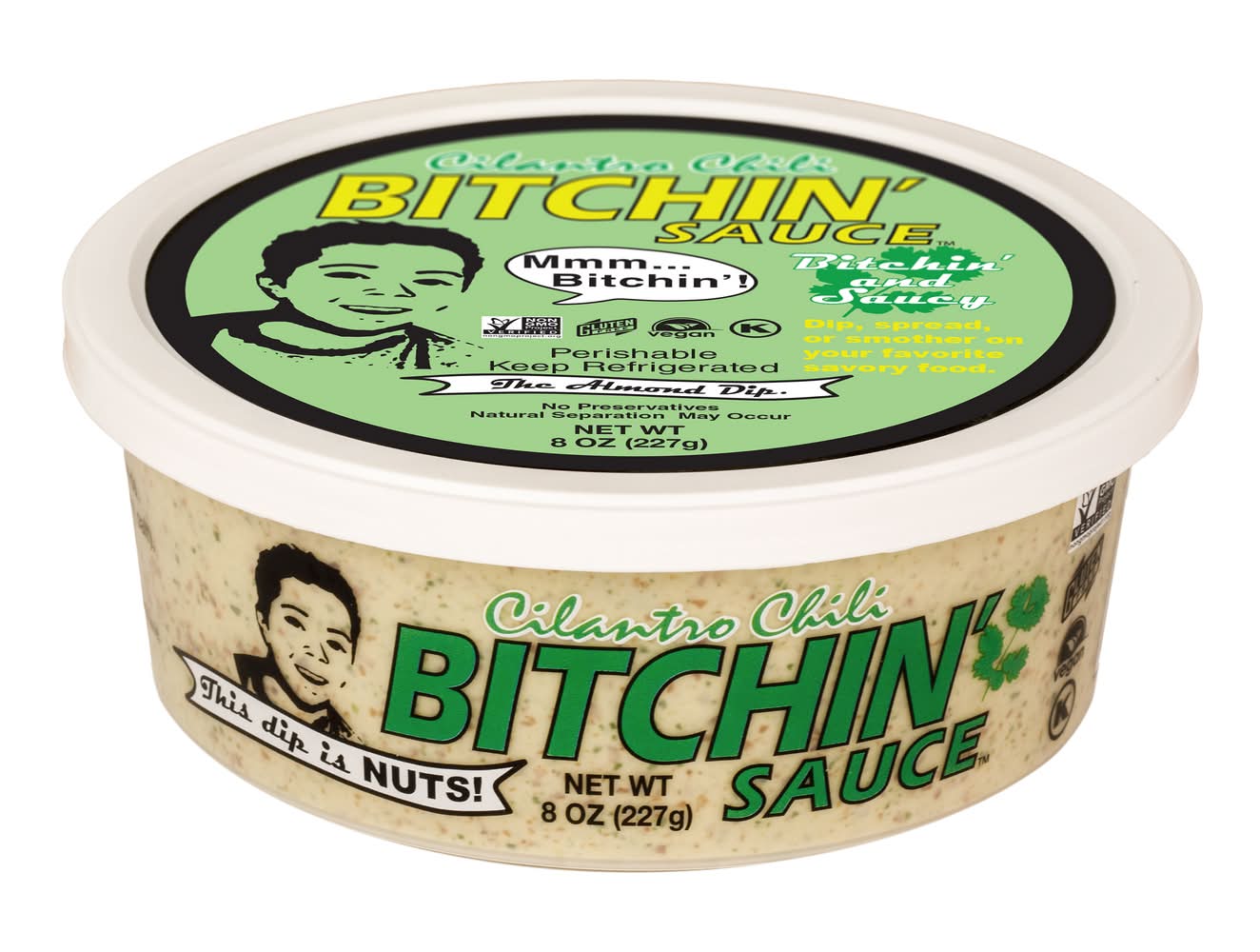 Bitchin' Sauce Vegetable Dip, Cilantro Chili (8 oz)