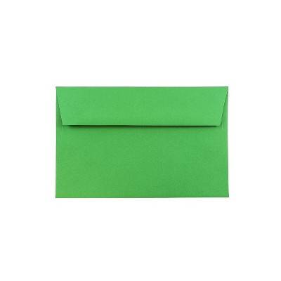 JAM Paper A9 Colored Invitation Envelopes 5.75 x 8.75 Green Recycled 98176