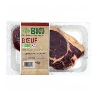 Carrefour Bio - Viande bovine:entrecôte à griller