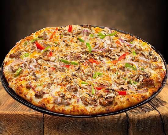 16" Giant Philly Cheese Steak Pizza (16 Slices)