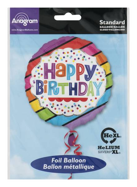 Anagram Standard Balloon Happy Birthday