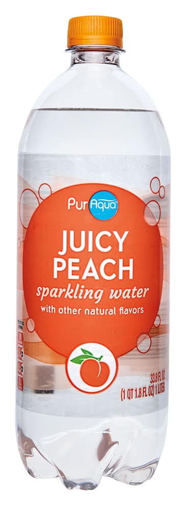 PurAqua Peach Sparkling Flavored Water