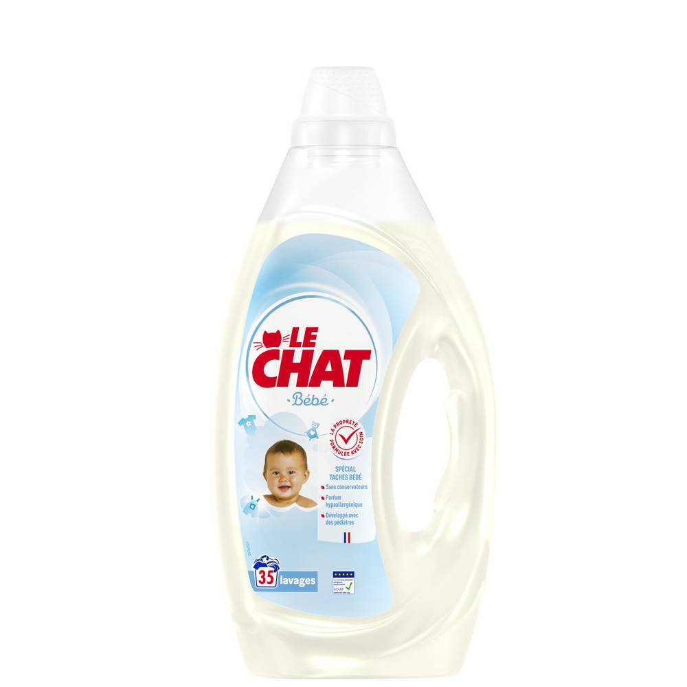 Le Chat - Lessive liquide bébé 35 lavages (1,57L)