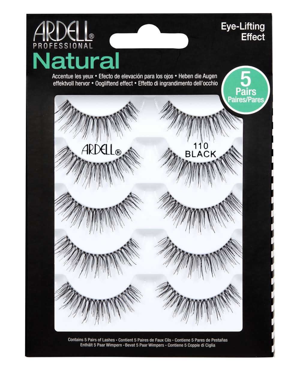Ardell Natural Eye-Lifting Effect Lashes, 110 Black (5 ct)