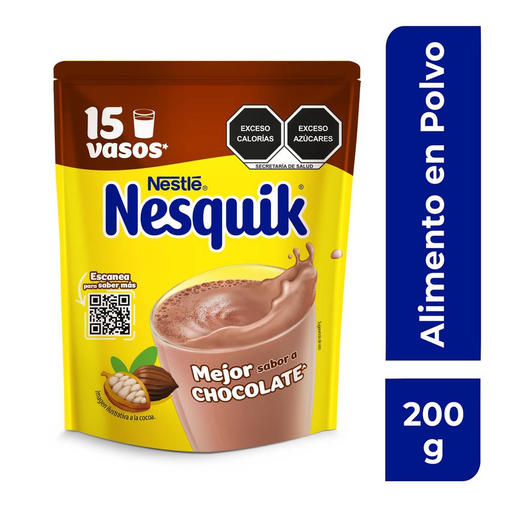 Nesquik saborizante de leche sabor chocolate (doypack 200 g)