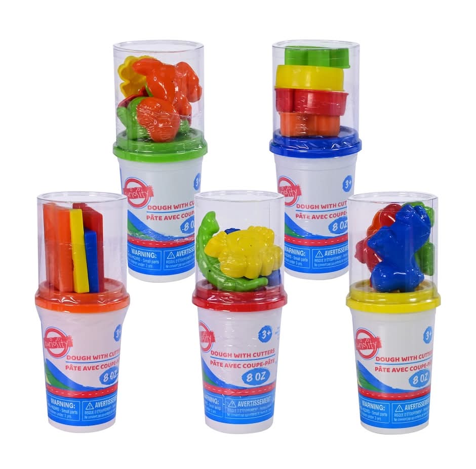 Kids' Molding Dough With Plastic Accessories 3+ Years, Assorted (5 pack)