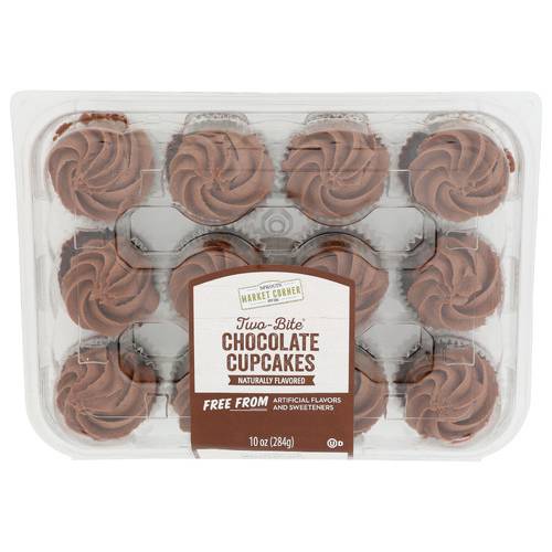 Sprouts Two Bite Chocolate Cupcakes 12 Pack