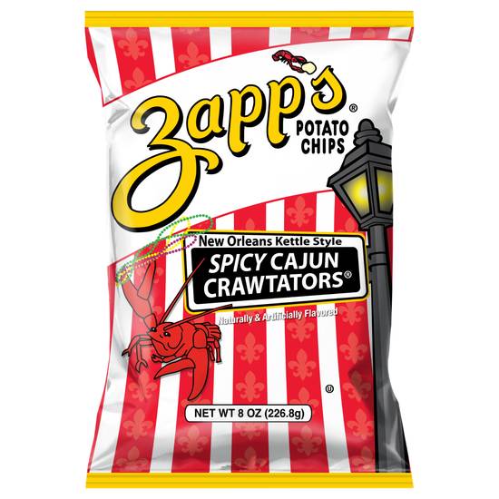 Zapp's Spicy Cajun Crawtators Potato Chips (8oz bag)