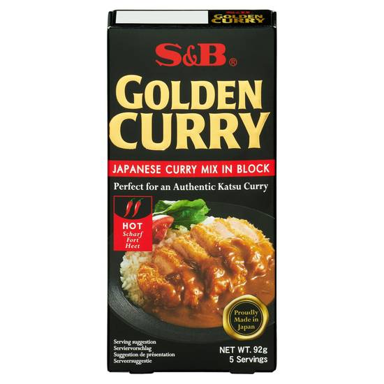 S&B Golden Curry Japanese Curry Mix Hot 92g