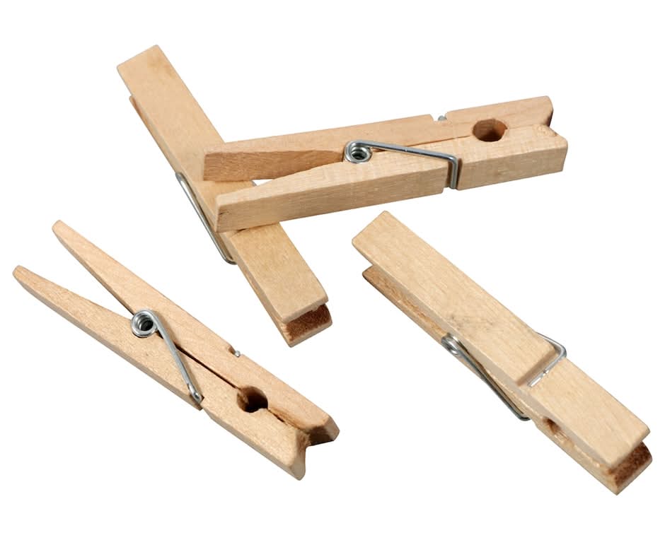 Crafters Square Wooden Clothespins, 1.9 in (24 ct)