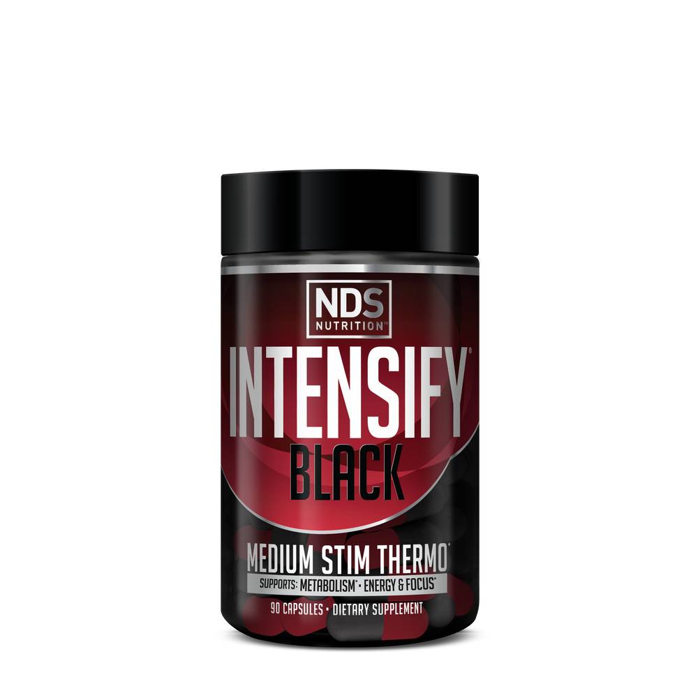 Intensify Black - Medium Stim Thermo - 90 Capsules (45 Servings)