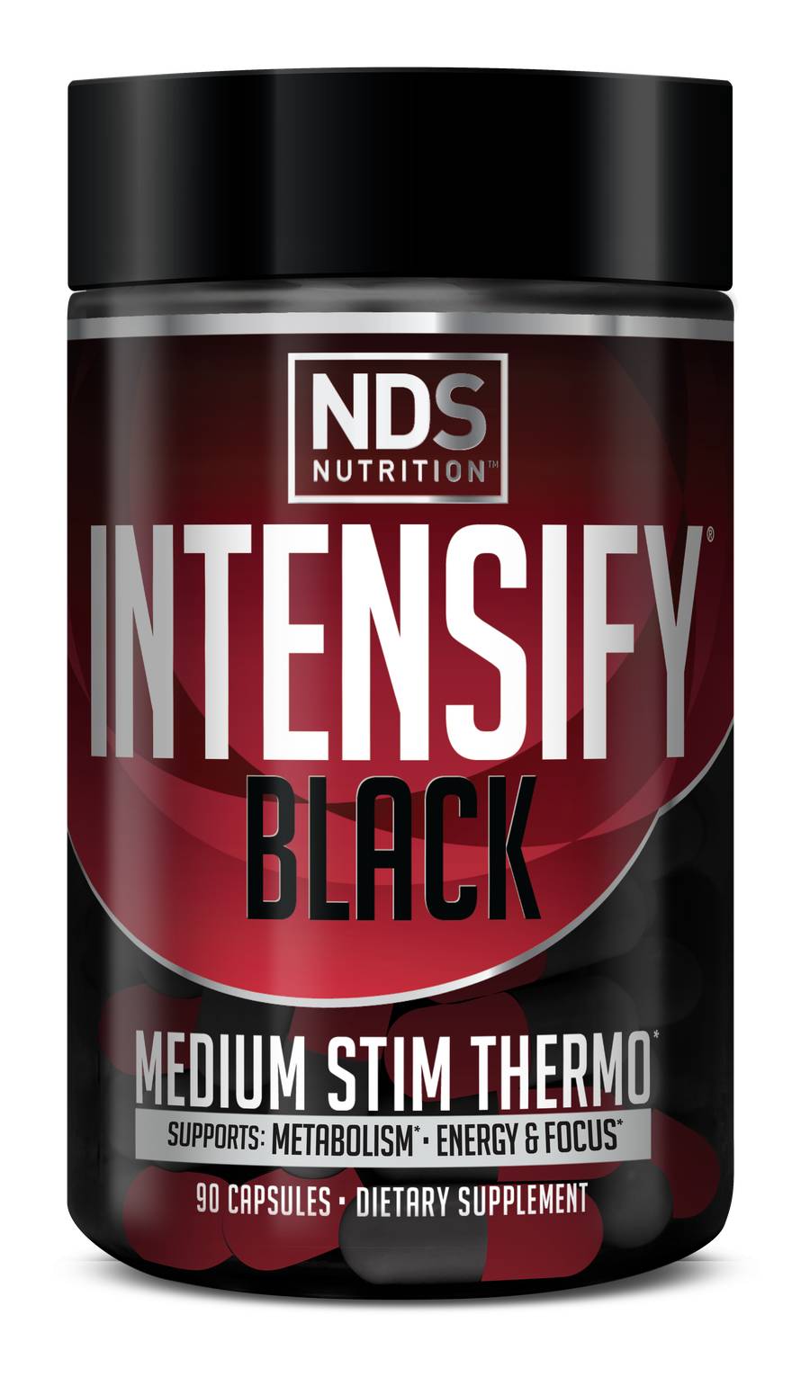 Intensify Black - Medium Stim Thermo - 90 Capsules (45 Servings)