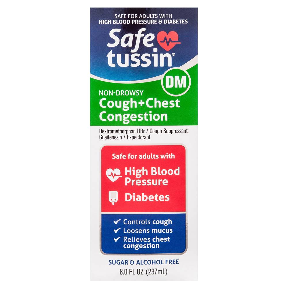 Safetussin Non-Drowsy Dm Cough and Chest Congestion (8.3 oz)