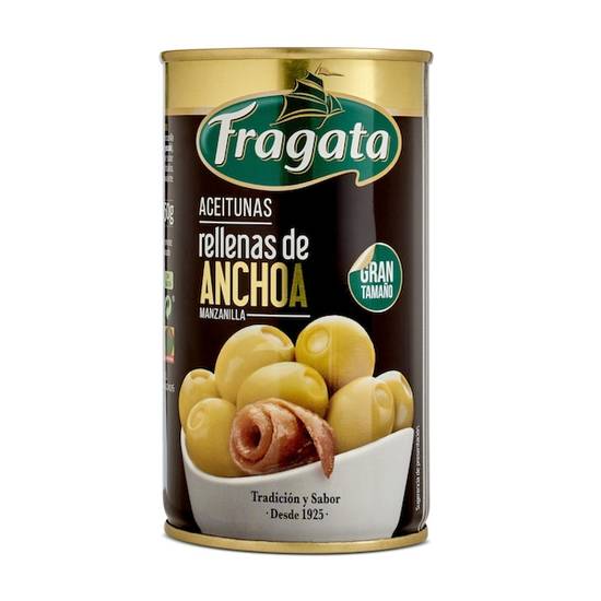 Aceitunas manzanilla rellena de anchoa Fragata lata 150 g