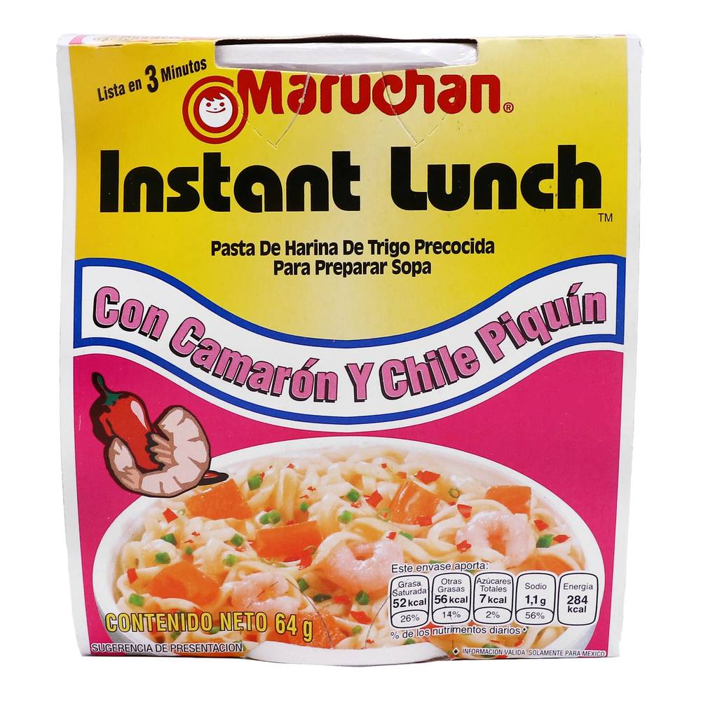 Maruchan · Instant lunch sopa instantánea, camarón-chile piquín (64 g)