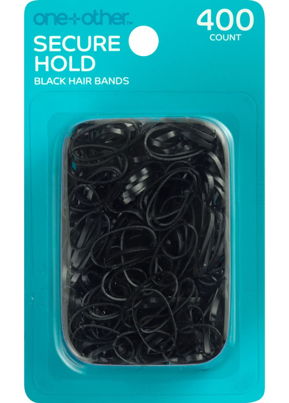 One+Other Secure Hold Black Polybands, 400Ct