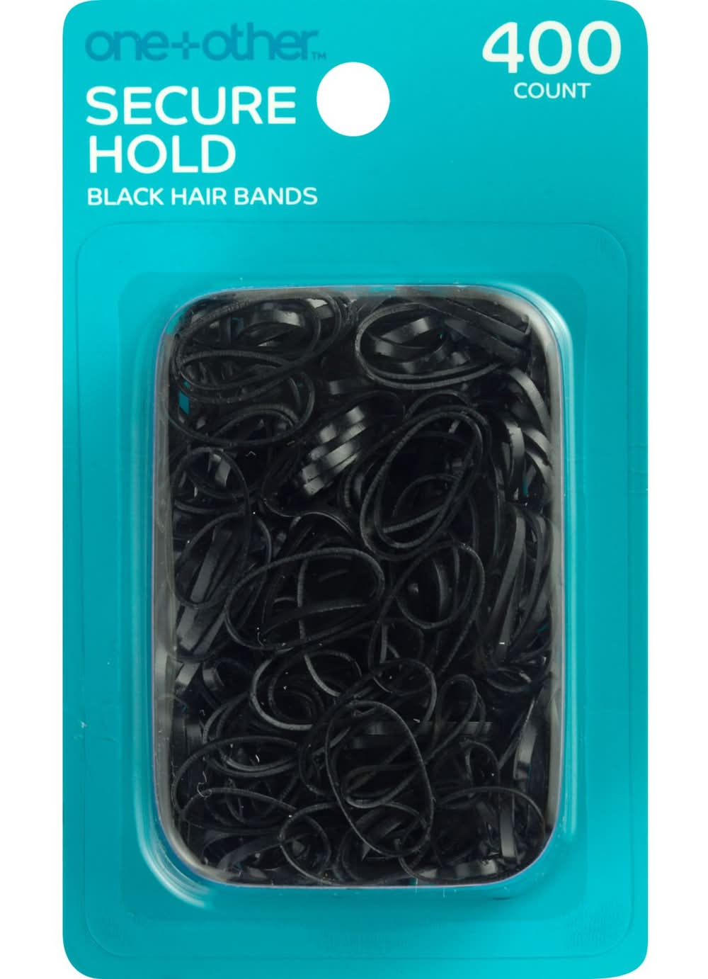 One+Other Secure Hold Polybands, Black, 400 Ct