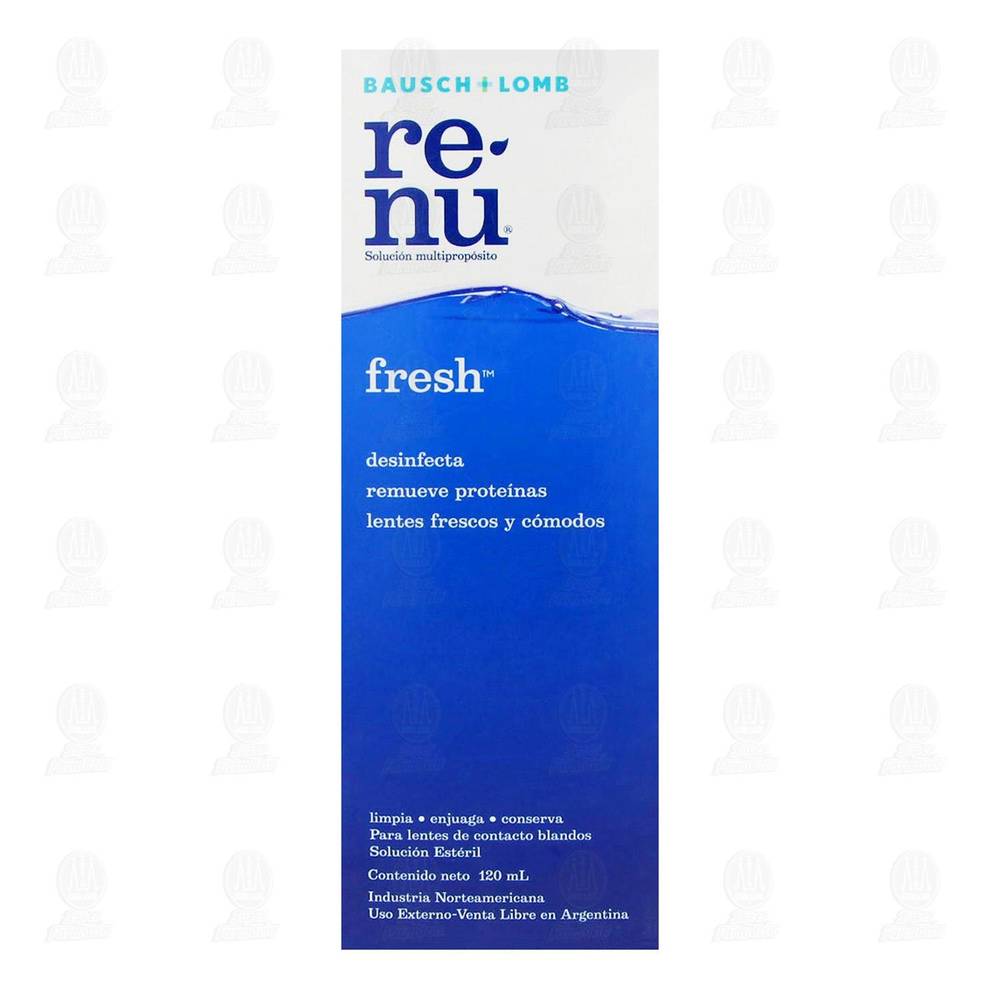 Bausch + Lomb · Re-nu fresh solución estéril para lentes de contacto (120 ml)