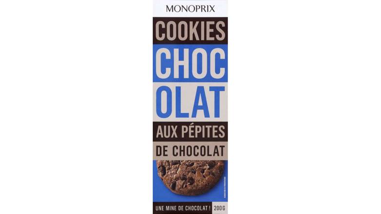Monoprix Cookies chocolat aux pépites de chocolat Le paquet de 12 - 200 g