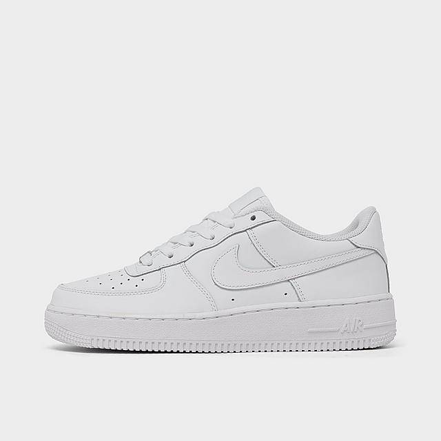 Nike Big Kids Air Force 1 Low 24' Casual Shoes (5.5)(white/white/white/white)