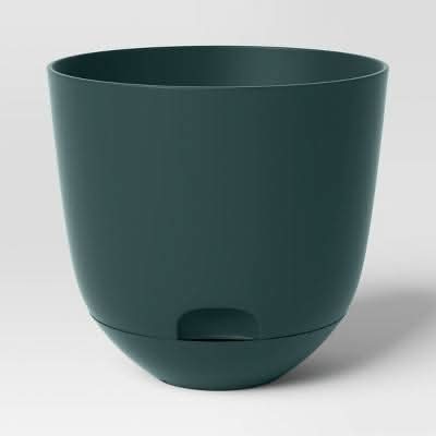 Room Essentials Self-Watering Plastic Indoor Outdoor Planter Pot, 12" x 12"