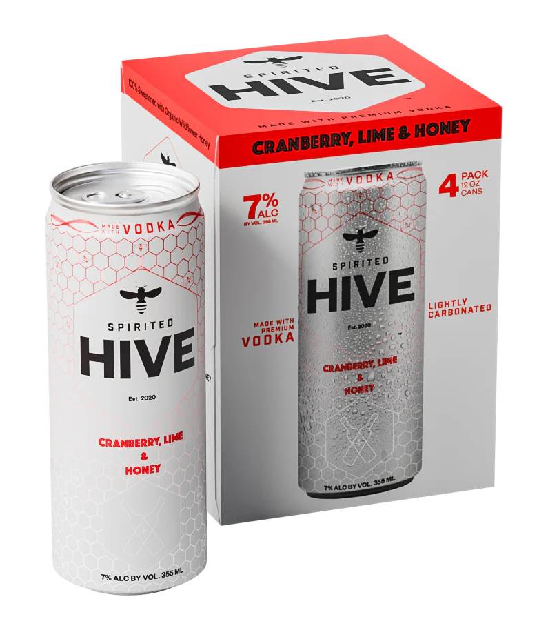 Spirited Hive Vodka, Cranberry-Lime (12 fl oz)