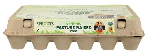 Sprouts Organic Pasture Raised Large Brown Grade A Eggs