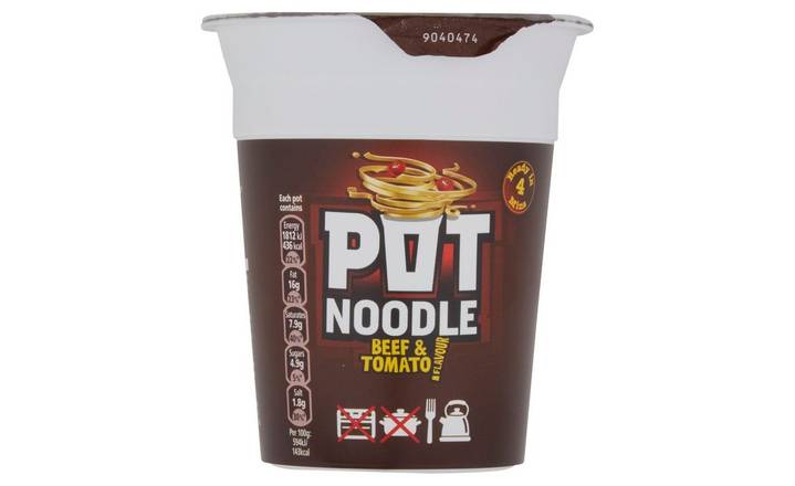 SAVE 30p: Pot Noodle Beef & Tomato Flavour 90g (363576)