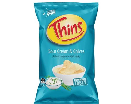 Thins Chips Sour Cream & Chives 175g