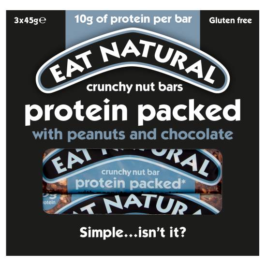Eat Natural Protein Cted Crunchy Nut Bars With Peanuts & Chocolate (3 ct)