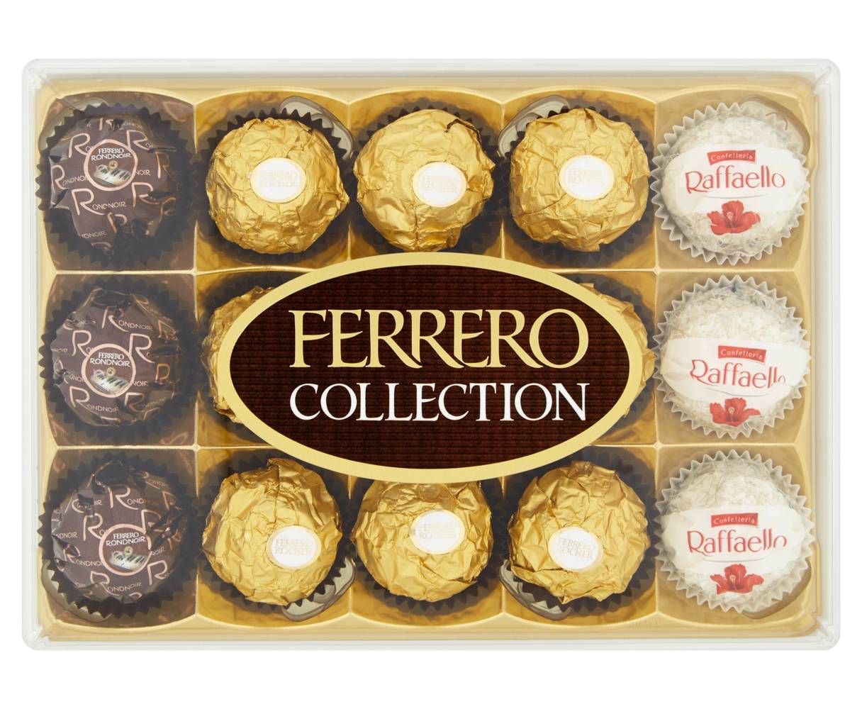 Ferrero Rocher Collection Chocolate Pralines Gift Box 15 Pieces