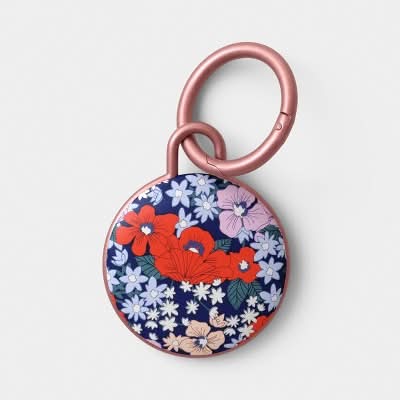 Heyday Airtag Silicone Keychain, Poppy Flowers