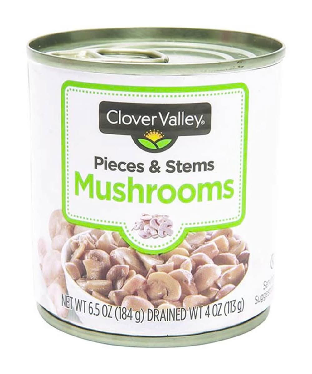 Clover Valley Mushrooms Pieces & Stems 4 Oz