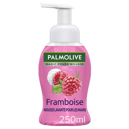 Savon liquide mains palmolive pouss' mouss framboise pompe - 250ml