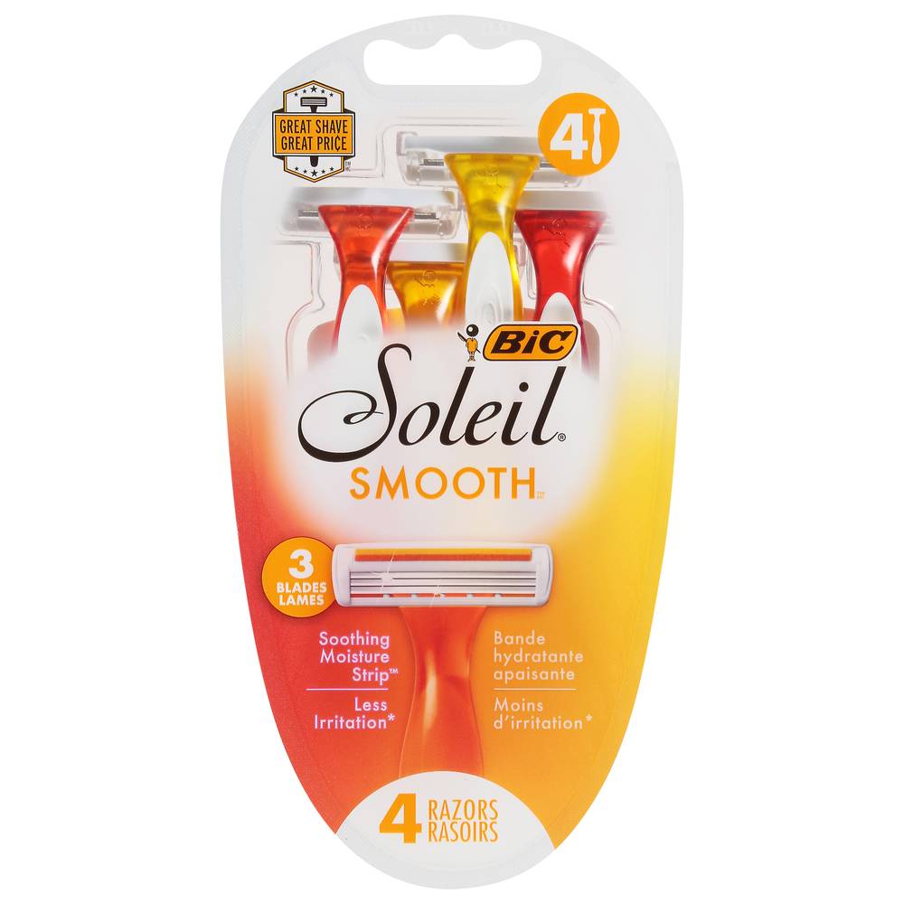 BiC Soleil 3 Blade Smooth Razors (3.36 oz)