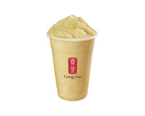 Peach Yogurt Smoothie With Coconut Jelly