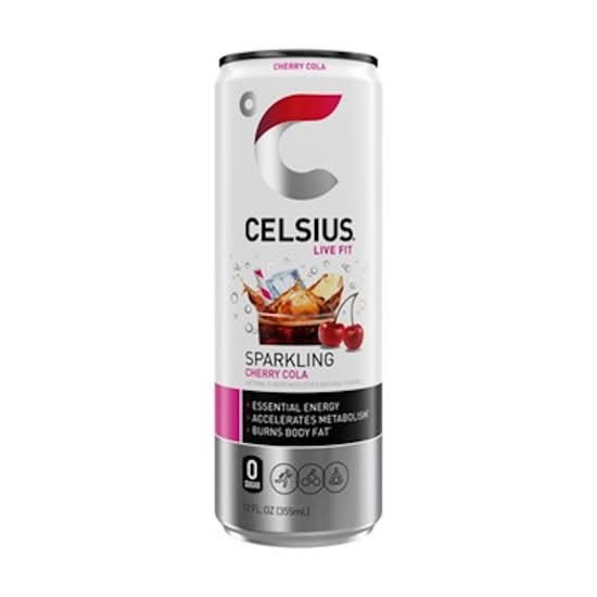 Celsius Sparkling Cherry Cola 12 oz Can