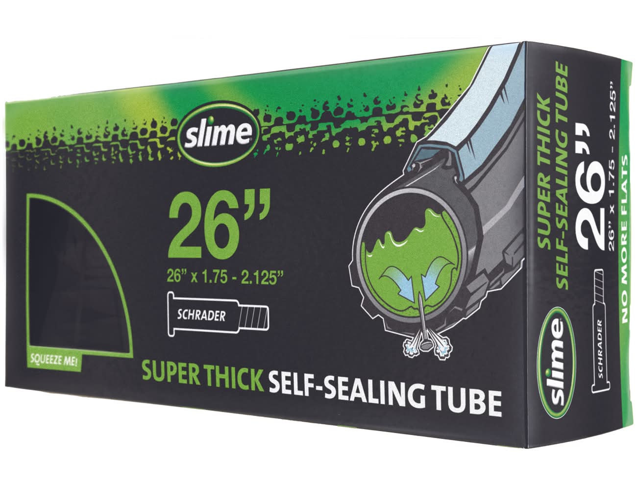 Slime Smart Tube 26 In. Rubber Bicycle Inner Tube 1 Pk