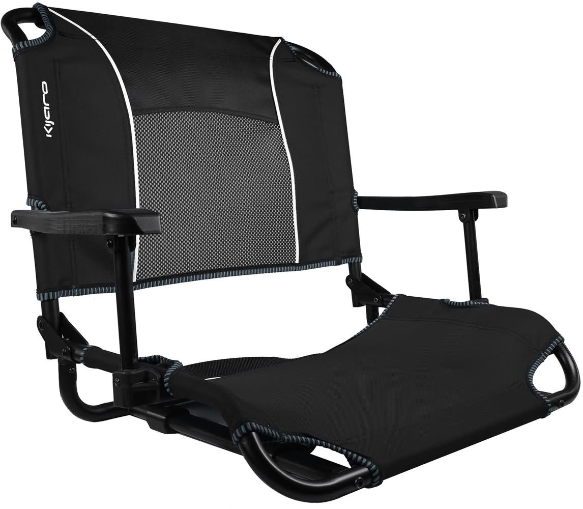 Kijaro Stadium Seat with Arms (Vik Black)