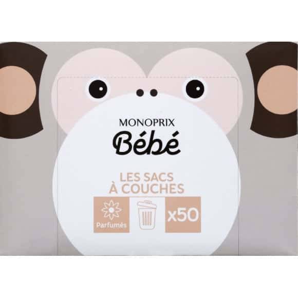 Monoprix Bébé Les Sacs À Couches La Boîte De 50 Sacs À Couches