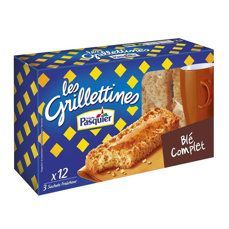 Grilletine - Biscottes blé complet (161g)