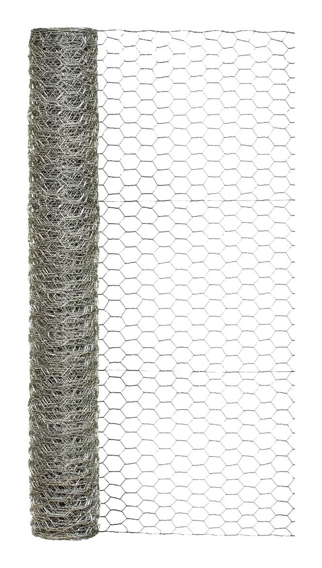 GARDEN CRAFT 25-ft x 3-ft Gray Steel Chicken Wire Rolled Fencing For Garden